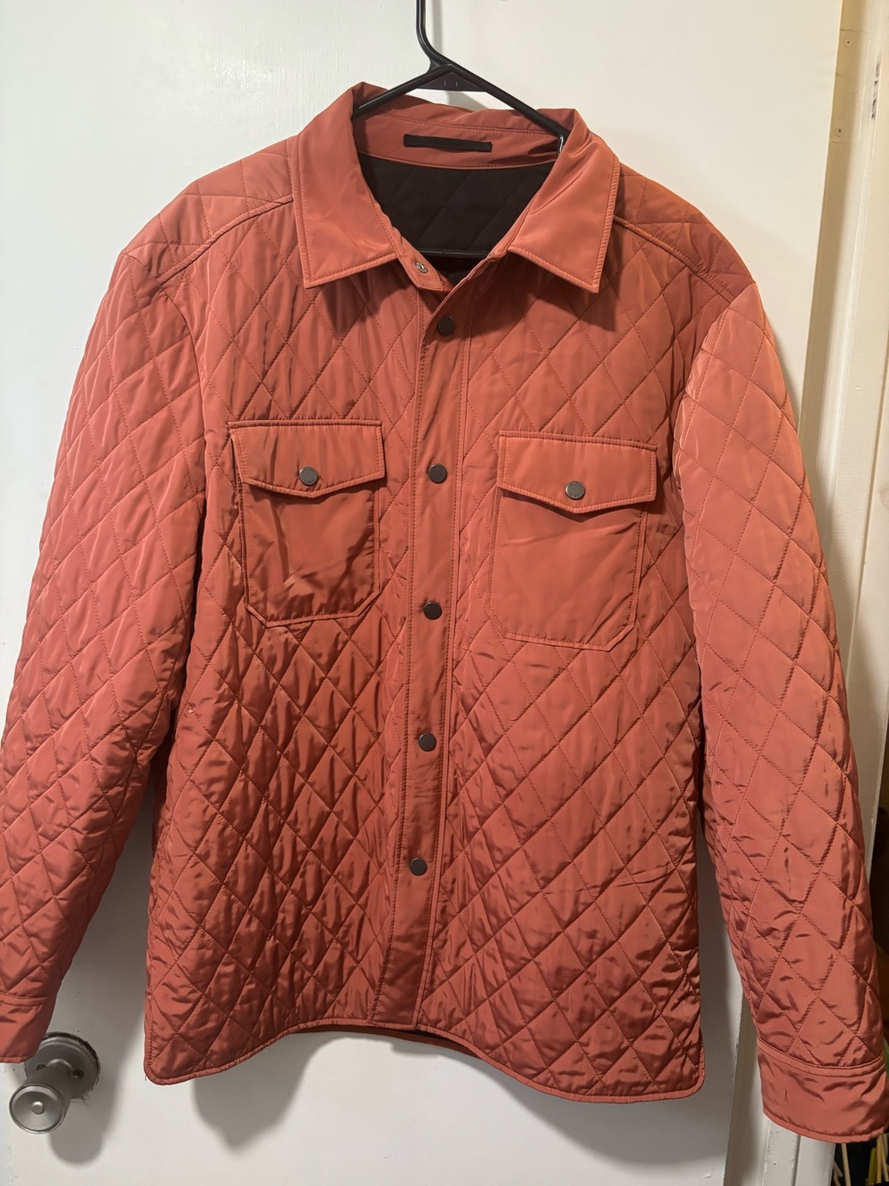 Alton Lane Mens Ryback Quilted Snap Shacket Front Water Resistant Jacket Size XL
